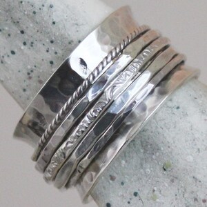 Low Profile Spinner Ring all Sterling