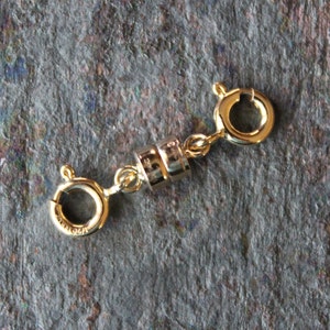 Magnetic Clasp Converter - 14kt Yellow Gold Filled or Sterling Silver Necklace, Anklet or Bracelet Extender Connector - NEW Chain Extender