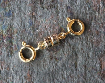 Magnetic Clasp Converter - 14kt Yellow Gold Filled Necklace, Anklet or Bracelet Extender Connector - Magnetic Chain Extender