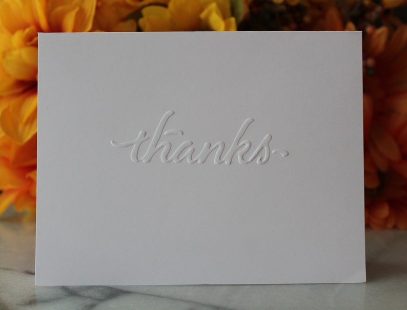 Birthday Thank You Cards Wedding Thank You Cards Baby Shower Thank You Cards Embossed Thank You Cards Graduation Thank You Cards