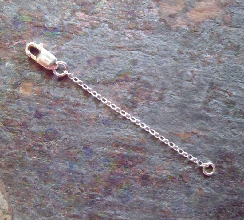 Gold Filled Chain Extender For Necklace Bracelet Supply Component Findings Extenders Lobster Claw Clasps With Silver Extender Chain L-465 L-466