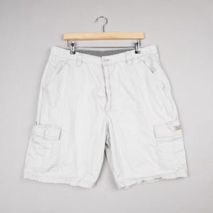 Wrangler Cargo Shorts Mens W36 Beige Utility Army Combat Workwear Skater Summer