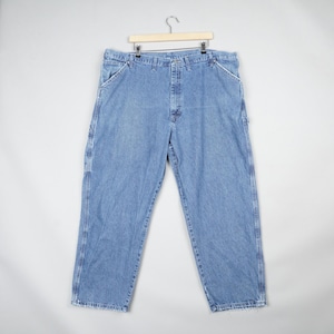 Vintage Wrangler Jeans Mens W44 L30 Blue Denim Carpenter Pants Straight Leg 90s