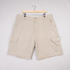 Wrangler Cargo Shorts Mens W40 Beige Utility Army Combat Workwear Skater Cotton