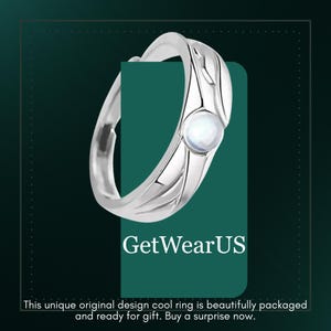 Princesses  Gemstone Cute Couple Matching Ring Set, Engagement Wedding Ring, Statement Promise Adjustable Open Band Rings