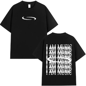 Camiseta con el logo de Playboi Carti "I AM MUSIC", camisetas extragrandes de hip hop, camisetas vintage, camisetas unisex, camisetas musicales, camisetas Y2K