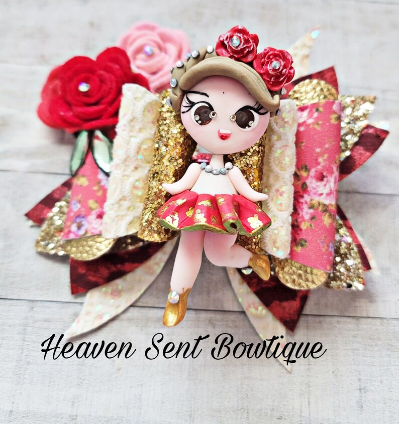 Fiesta Mexicana Bows/mexican Girl Hair Bow/handmade Hair Bow/moño