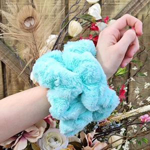 Soft Minky Scrunchies/Plush Scrunchies/Scrunchy/Pony Holder/Hair Tie/Teddy Scrunchies/Fluffy Scrunchy