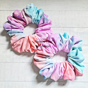 Tie Dye Scrunchy/Hair Tie/Multi color Scrunchies/Scrunchy/Watercolor Scrunchy/Pony Holder/Birthday Gift for girls/Scrunchies