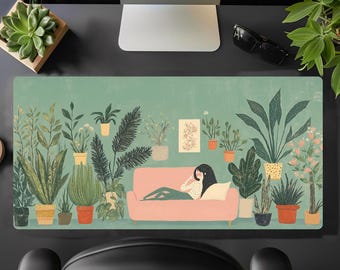 Botanical Desk Mat | Cozy Indoor Garden, Plant Lover Gift