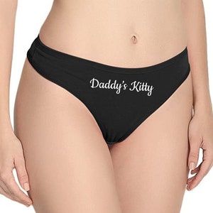 Women Daddy Slut Funny Print Panty Thong Cheeky Panties Briefs Underwear  Knicker