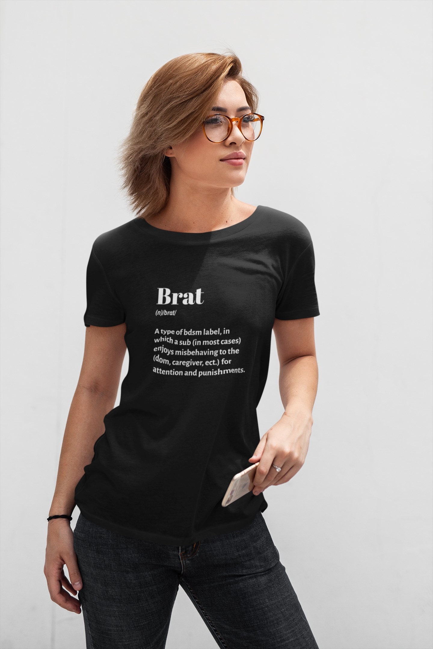 Brat T-Shirt | Naughty Bdsm Ddlg Submissive Kinky Tee Brat T-Shirt | Naughty Bdsm Ddlg Submissive Kinky Tee