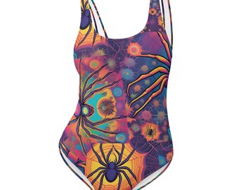 Rainbow Spider One-Piece Swimsuit