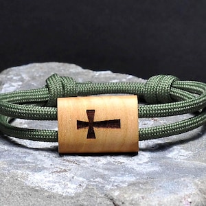 Cross Bracelet, Religious Bracelet, Christian Bracelet, Catholic Bracelet, Men&#39;s Jewelry, Christian Gift, Religious Gift, Fathers Day Gift