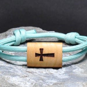Catholic Bracelet, Cross Bracelet, Religious Bracelet, Christian Bracelet,  Men&#39;s Jewelry, Christian Gift, Religious Gift, Fathers Day Gift