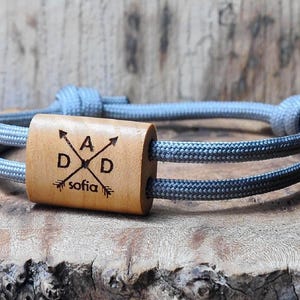 Personalized Dad Bracelet,  Father&#39;s Day Gift bracelet ,Kids Name Bracelet, Dad Paracord Bracelet, Custom Gift For Dad, Gift For Husband,