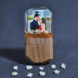 Proposal Ring Box • Romantic Gift for Anniversary or Engagement • Will You Marry Me Keepsake • Custom Photo Love Box for Couple
