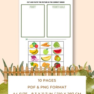 Printable Sorting Activity for Kids, Educational Sorting Game, Kindergarten Worksheets ...