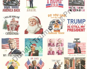 Cool Donald Trump as Garbage Collector PNG, Stay Trashy, Donald Trump Digital Downloads, Trump PNG Transparent Background, Sublimation, DTG
