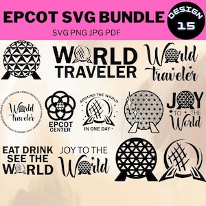 Familienreise 2024, Epcot World Tour SVG Png, Maus und Freunde, Magic Kingdom, Familienurlaub, Retro Epcot, Bester Tag aller Zeiten, Urlaubs-Modus