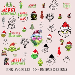 Grinch Svg Bundle, Christmas Svg Bundle, The Grinch Svg, Grinch Face Svg, Grinch Svg, Grinch Christmas Svg, Grinch Silhouette, Grinch Png,