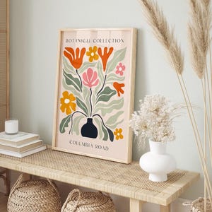 Botanical Wall Art Floral Wall Art Illustration Flower Market Print Abstract Botanical Digital Prints Matisse Print Boho Printable Art