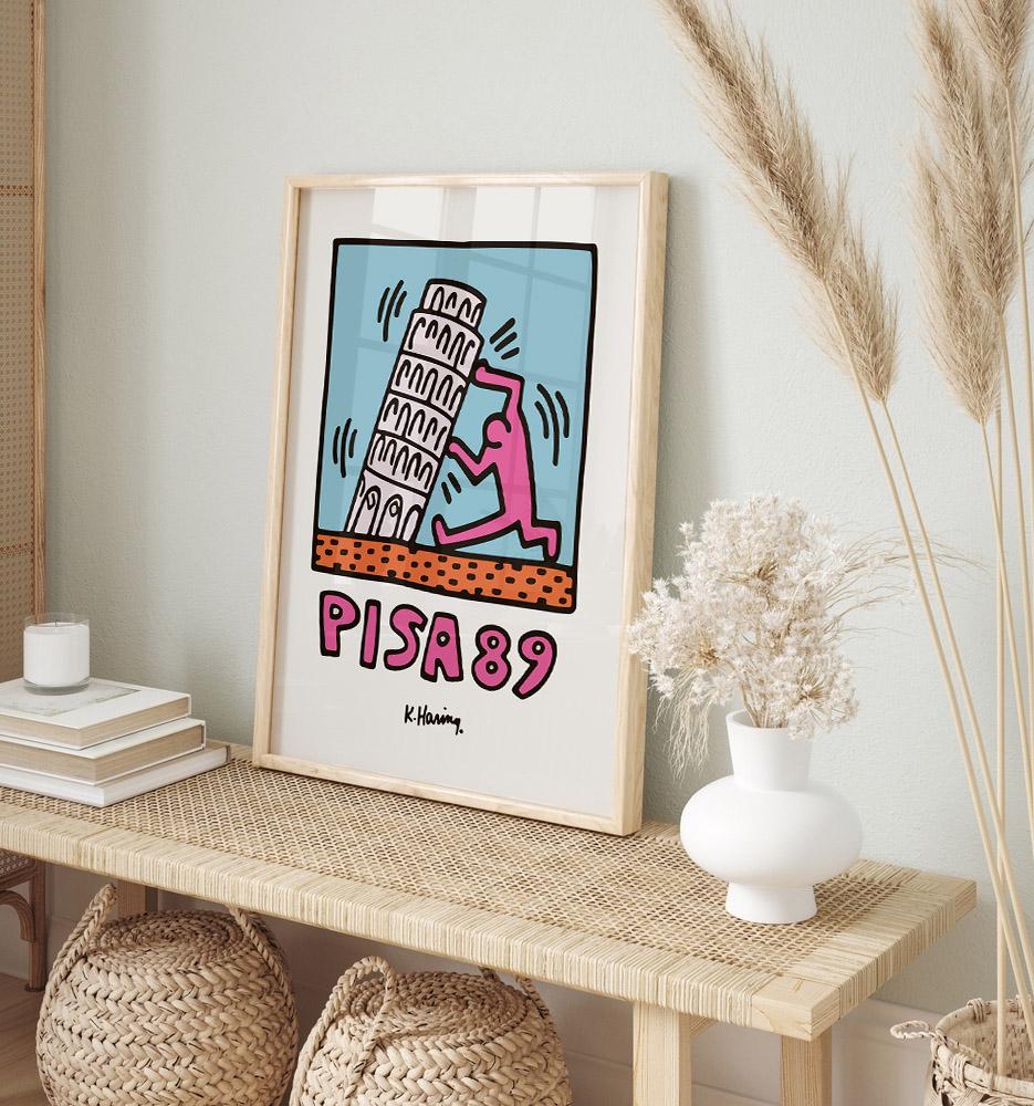 Keith Haring Pisa 89 Poster, Pop Art Poster, Exhibition Poster, Gallery ...