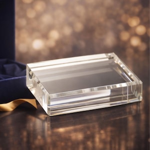 Pisapapeles rectangular de cristal