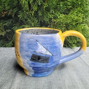 Handmade Pottery Mug, Ceramic Cup One of a Kind