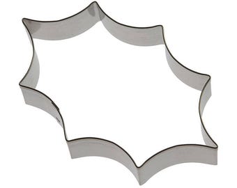 Holly Leaf Cookie Cutter 5.5 in, Handmade in the USA