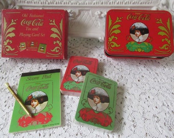 Vintage Cola playing cards. Boxed set, intact