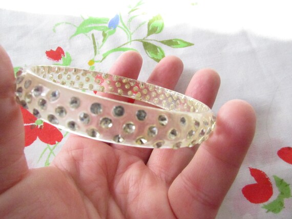 1960s Rhinestone Studded Bangle - image 3