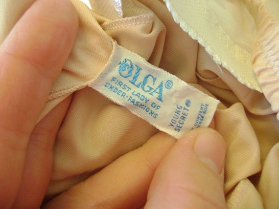 Vintage Olga shaper slip dark cream size 34B LIKE… - image 4