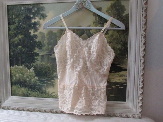 Ecru Lace Camisole / Tank Top - image 1