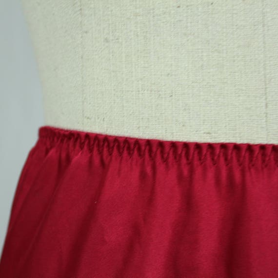 Maroon Vintage Half Slip / Skirt Extender - image 7