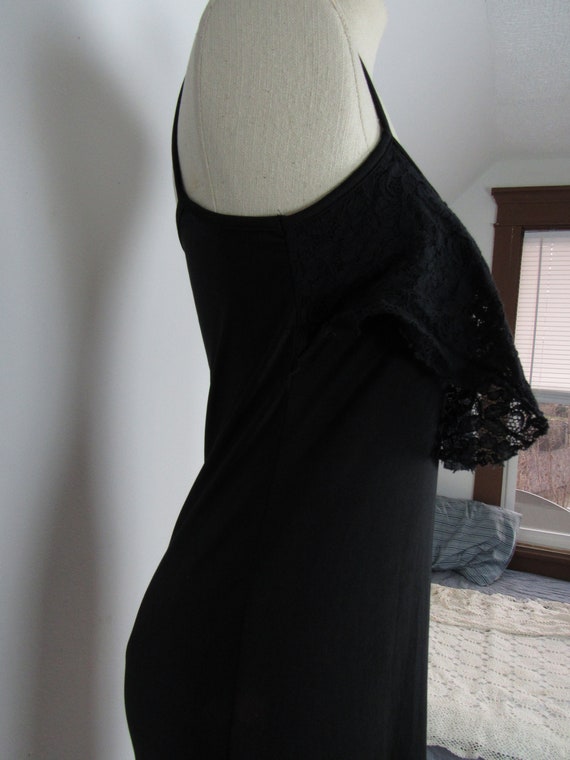 Black Stretch Nightgown, sm to medium - image 4