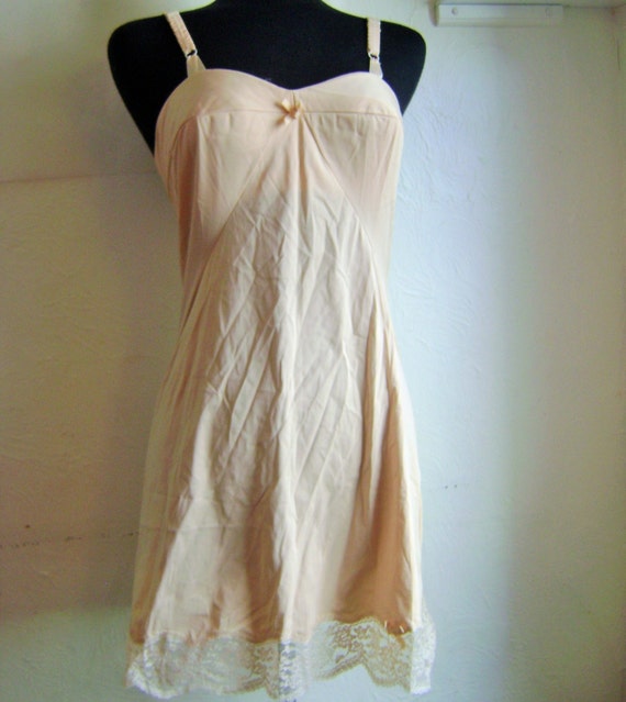 Vintage Olga shaper slip dark cream size 34B LIKE… - image 2