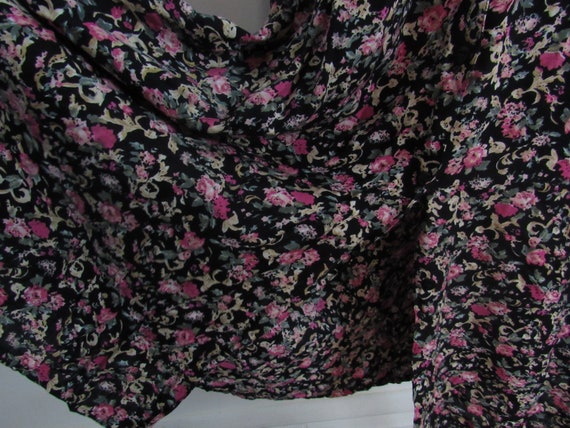 Vintage 80s Rayon floral dress - image 5