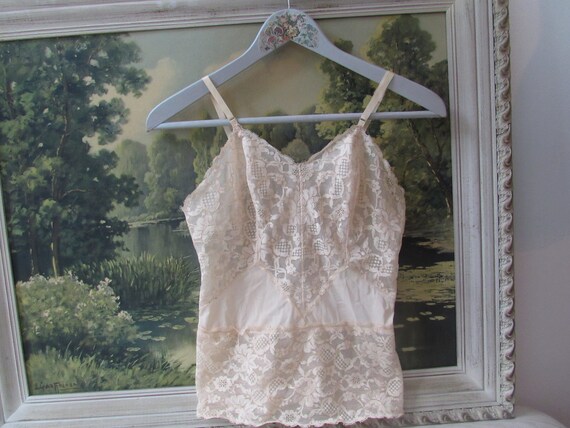 Ecru Lace Camisole / Tank Top - image 2