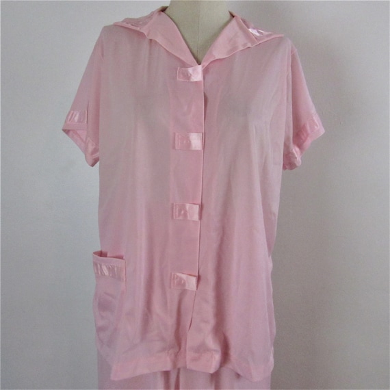 Vintage 1960s softy nylon pajama set - image 1