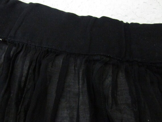 Vintage sheer black skirt - 1960s Sheer gauze sma… - image 7