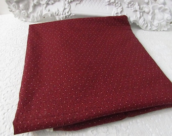 Vintage red calico fabric - 2 full yards