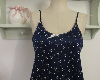 Vintage Star / galaxy navy blue camisole