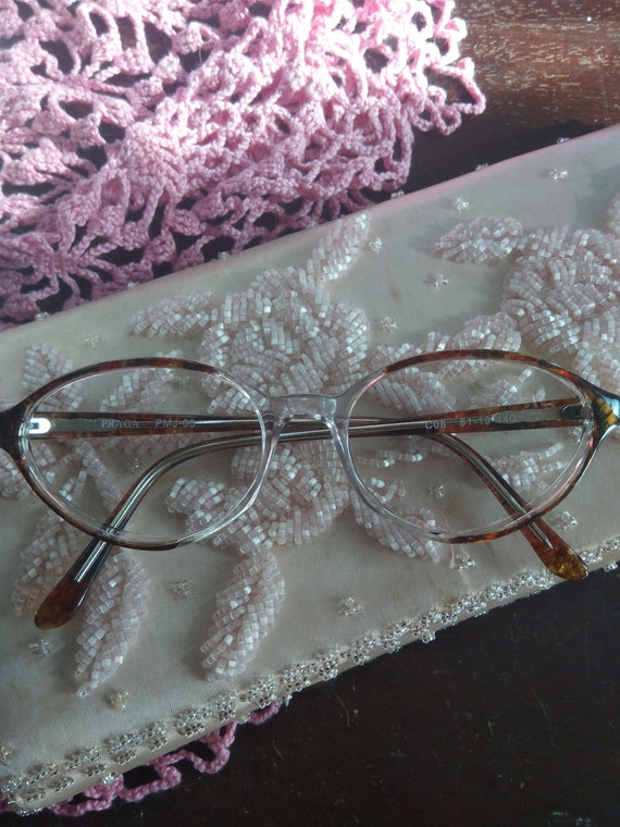 Cat eye tortoiseshell glasses 1960s reproduction