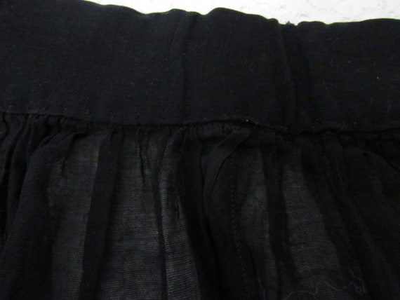 Vintage sheer black skirt - 1960s Sheer gauze sma… - image 5