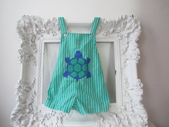 Vintage baby romper - 6-9 months Turtle romper - image 2