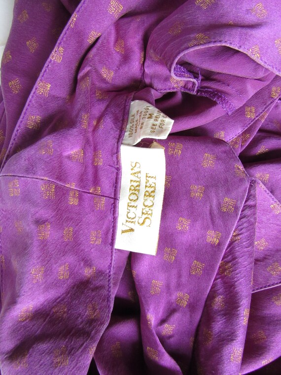 Purple Silk Pajama top - medium - image 7