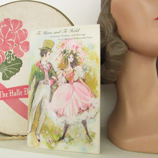 1970s Vintage poetry book - pretty dreamy romantic book of verses. Wedding, bridal, romance Aesthetic poetry book