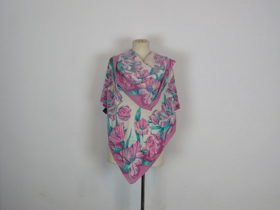 Bob Mackie Scarf. Vintage 1980s Designer Large Si… - image 1