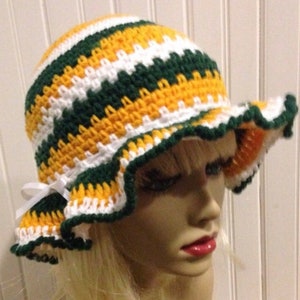 Ladies Packer Hats, Green Bay Packer Gear, Packer Hat, Green & Gold, Lambeau Scarf, Packers Fan, Packer Hat, Packer Gear image 4